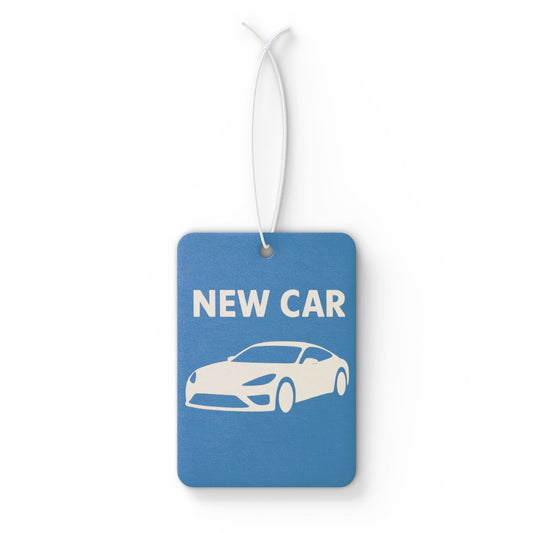New Car car air freshener | blue, silhouette, auto scent - TRV
