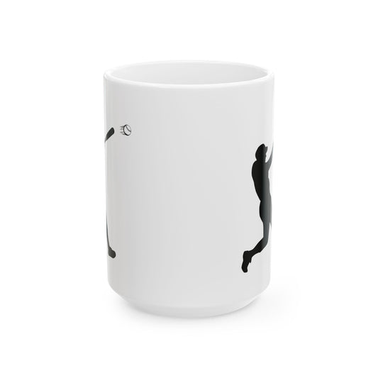Baseball Ceramic Mug for Athletes, Motivational Gift for Coaches, Perfect for Birthdays, Team Events, or Just for Coffee Lovers