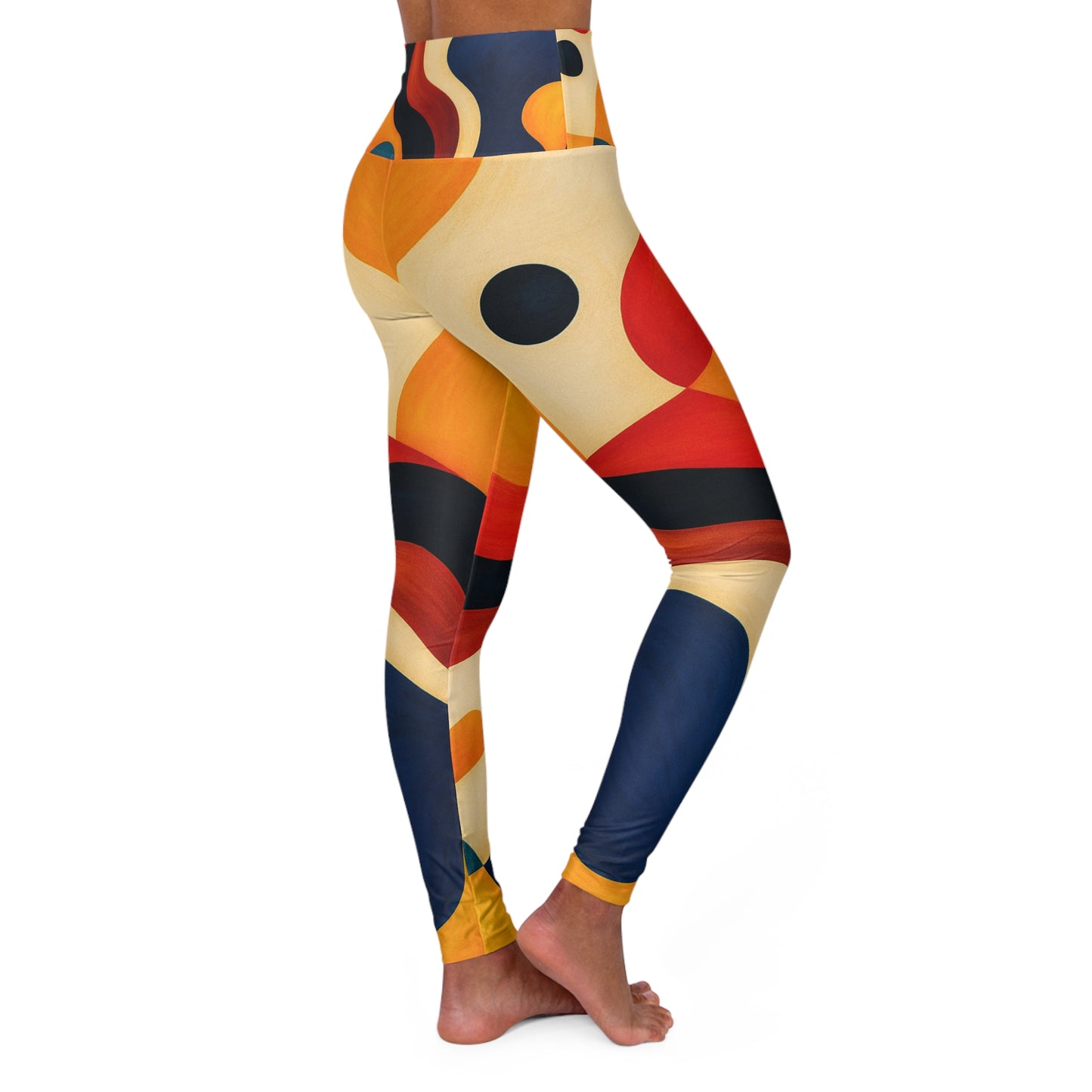 Colorful Yoga Leggings, Women's Workout Leggings, Stretchy Leggings, Active Wear Bottoms, Athletic Pants - TRV