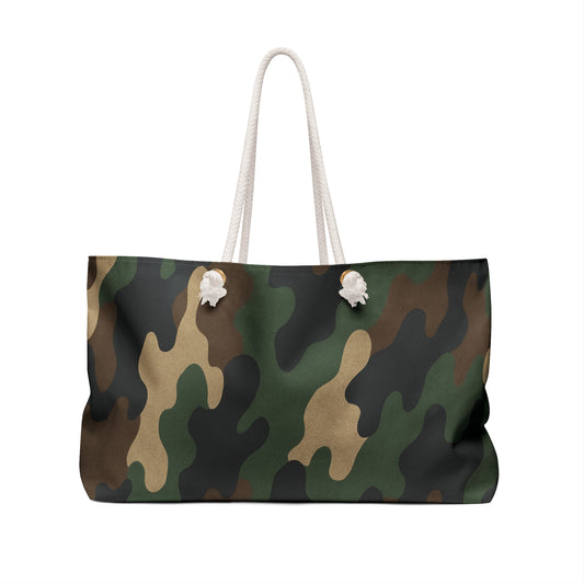 Camouflage Weekender Bag - Stylish Travel Tote for Weekend Getaways, Gym, Beach, Gifts for Him, Adventure Essentials - TRV