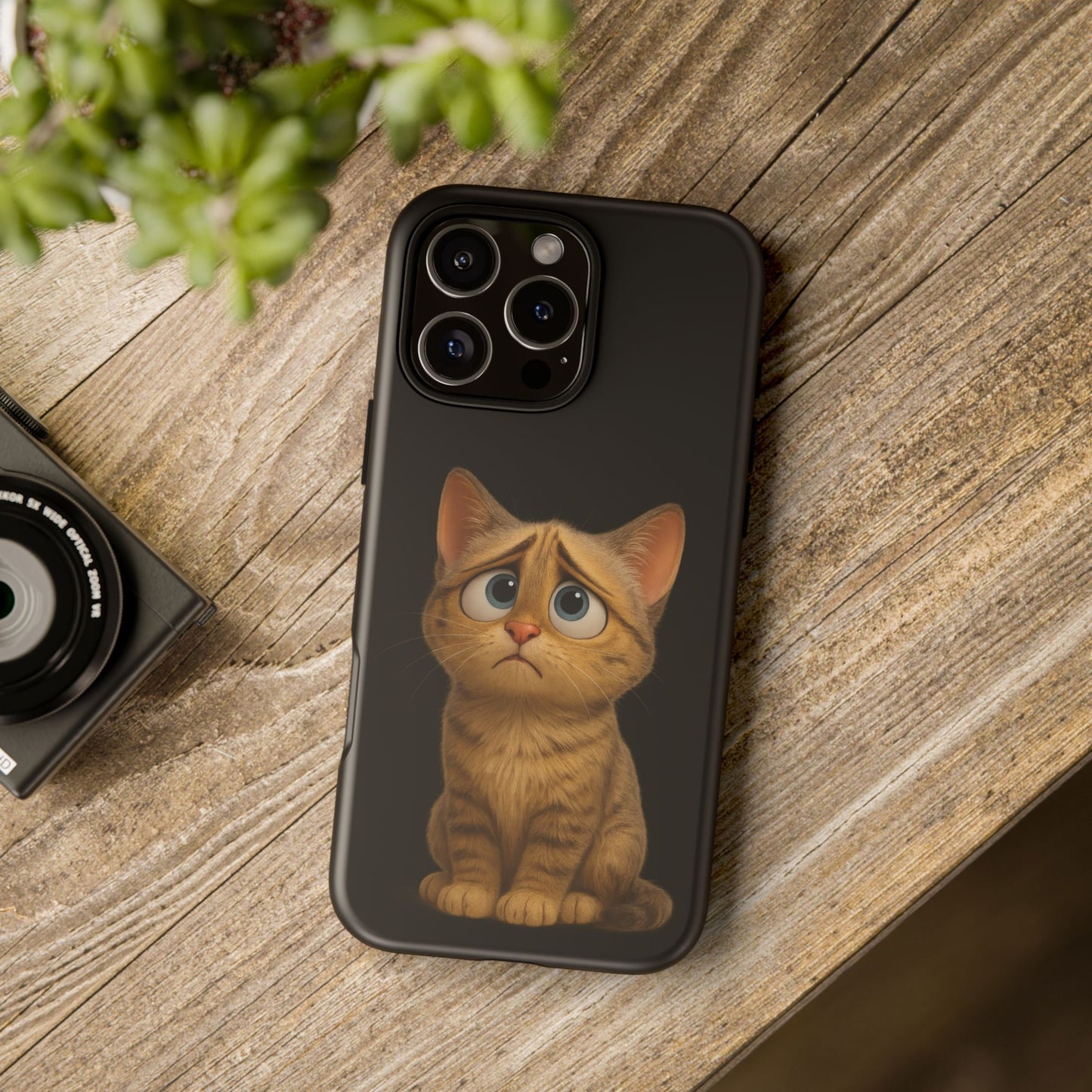 Cute Cat Phone Case, Adorable Kitty Cover, Pet Lover Gift, Unique Animal Design, Customizable Mobile Case - TRV