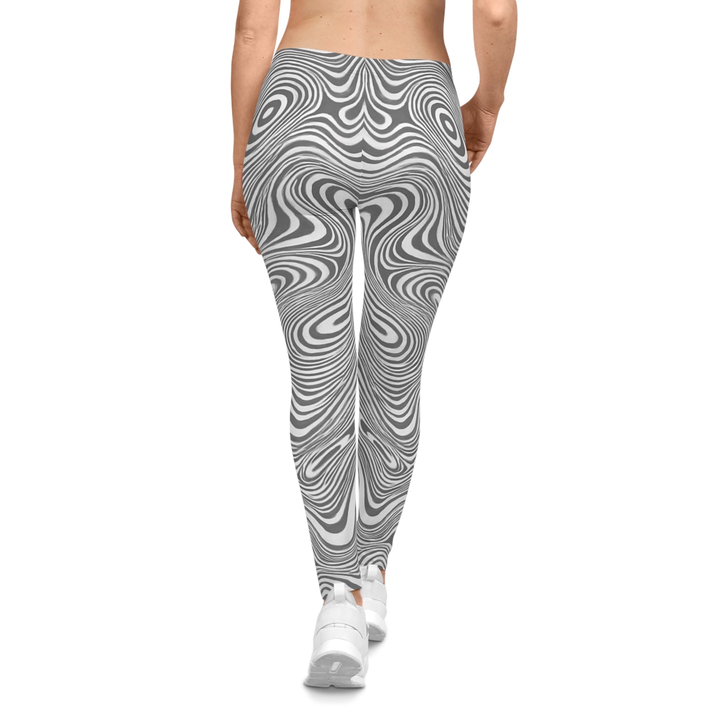 Chic Abstract Leggings - Comfortable, Stylish, Perfect for Workout, Yoga, Casual Wear, Festivals, Graphic Activewear - TRV