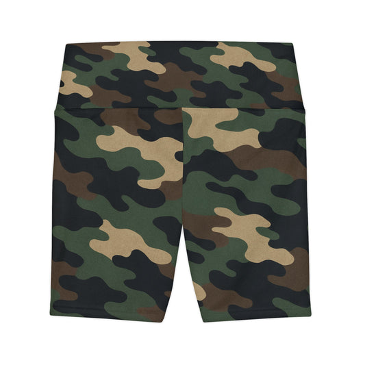 Camo Yoga Shorts for Active Women | Stylish & Comfortable Athletic Wear | Fitness Apparel, Gym Shorts, Running Gear, Workout Essentials - TRV