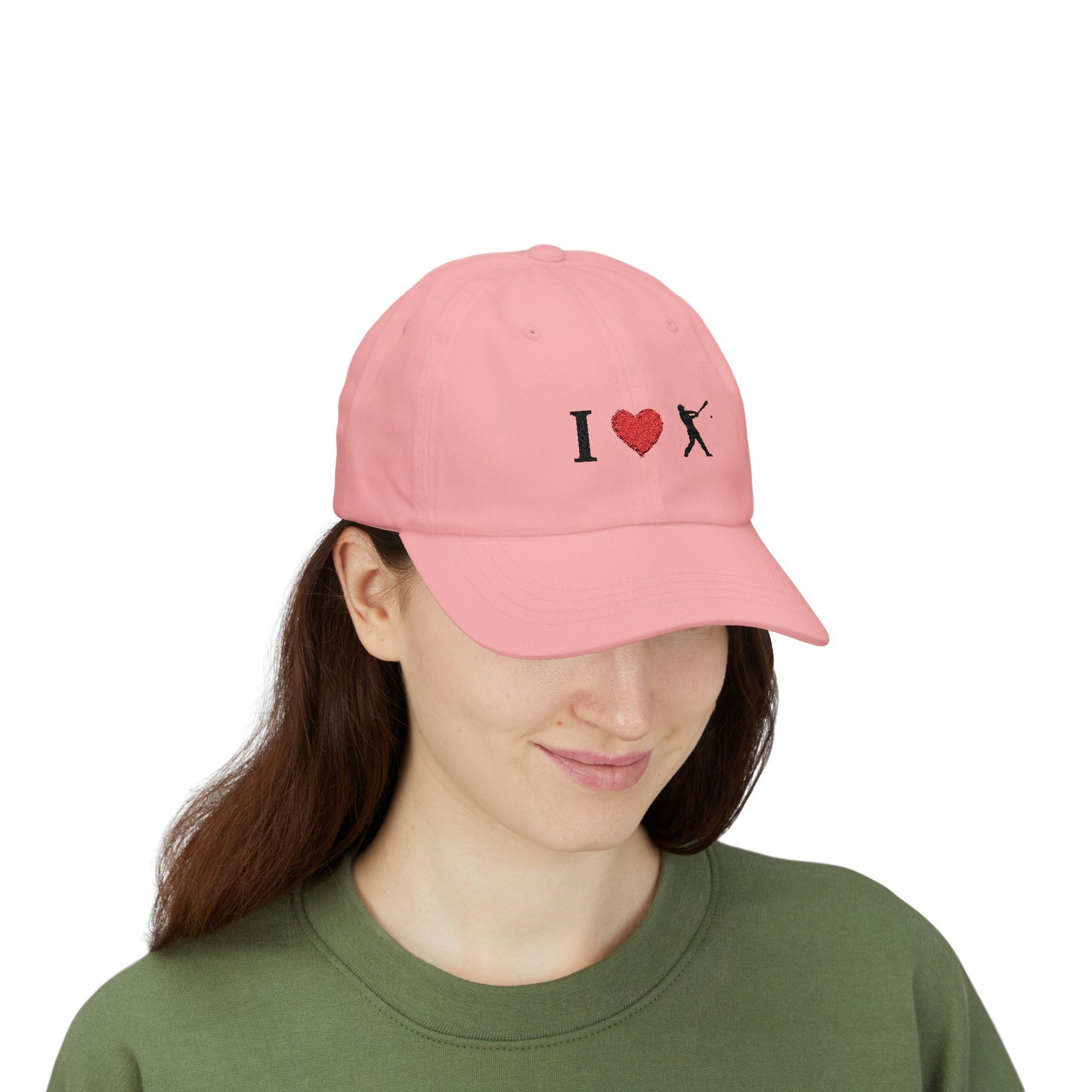 I Love Baseball Dad Cap, Sporty Hat for Dads, Baseball Lover Gift, Father's Day Gift, Casual Everyday Wear - TRV