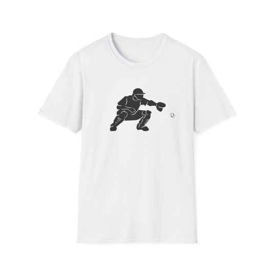 Baseball Catcher Unisex Softstyle T-Shirt, Sports Apparel, Gift for Athletes, Workout Gear, Casual Wear, Special Occasions