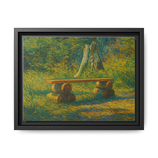 Multicolor Framed Matte Canvas Art Print, Nature Wall Decor, Impressionist Landscape Artwork, Scenic Home Decor, Vibrant Room Accent