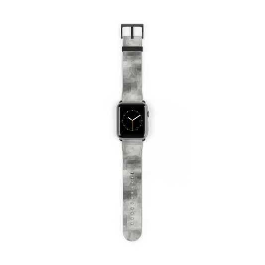 Gray Watercolor Camouflage Watch Band | Neutral Abstract Apple Watch Strap - TRV