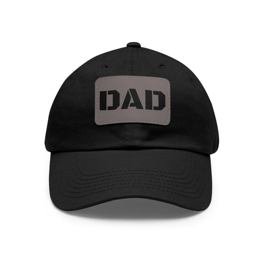 Stylish Dad Hat with Leather Patch | Perfect Gift for Fathers Day, Casual Wear, Dad's Birthday, Outdoor Activities