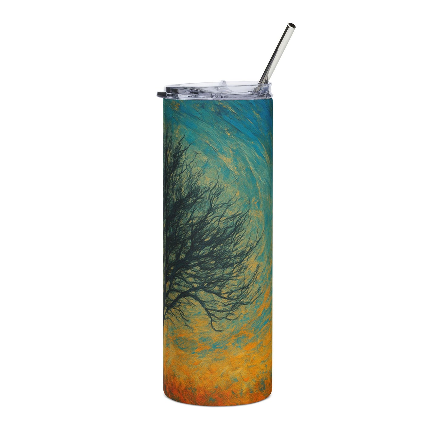 Serene Nature-Inspired Stainless Steel Tumbler, 20oz | Ideal for Outdoors, Gifts, Home, Coffee Lovers, Travel, Eco-Friendly - TRV