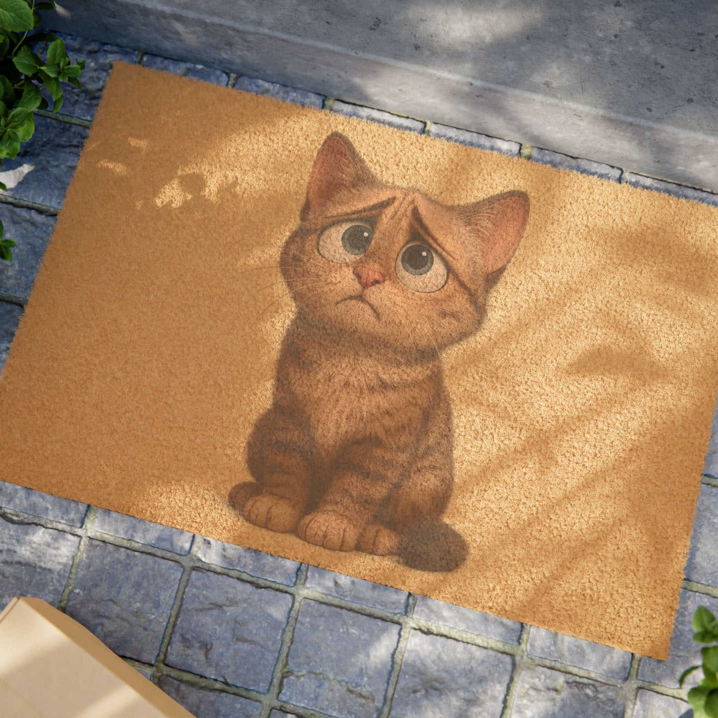 Cute Cat Doormat - Adorable Entrance Mat for Cat Lovers, Pet-Friendly Home Decor, Animal-Themed Gift, Housewarming, Indoor/Outdoor Mat - TRV