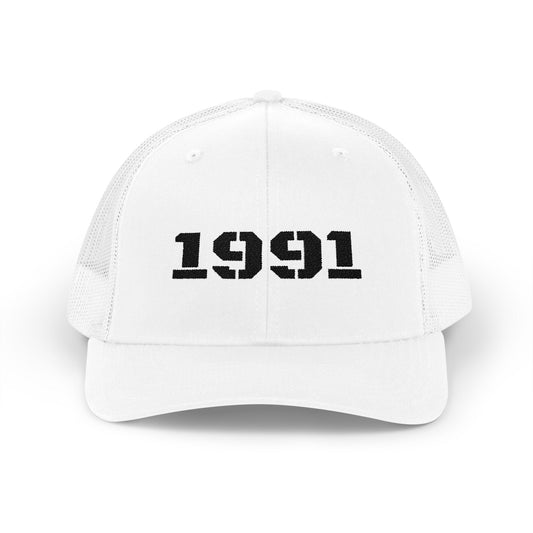 Vintage 1991 Snapback Trucker Cap, Retro Hat, Unisex Baseball Cap, Gift for Birth Year 1991, Casual Style Headwear - TRV