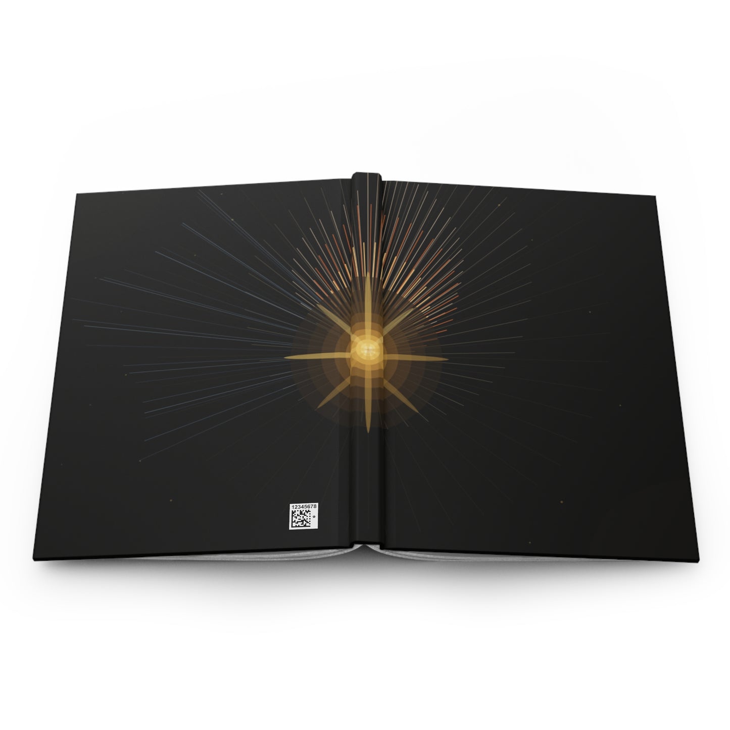 Golden Sunburst Minimalist Hardcover Journal | Matte