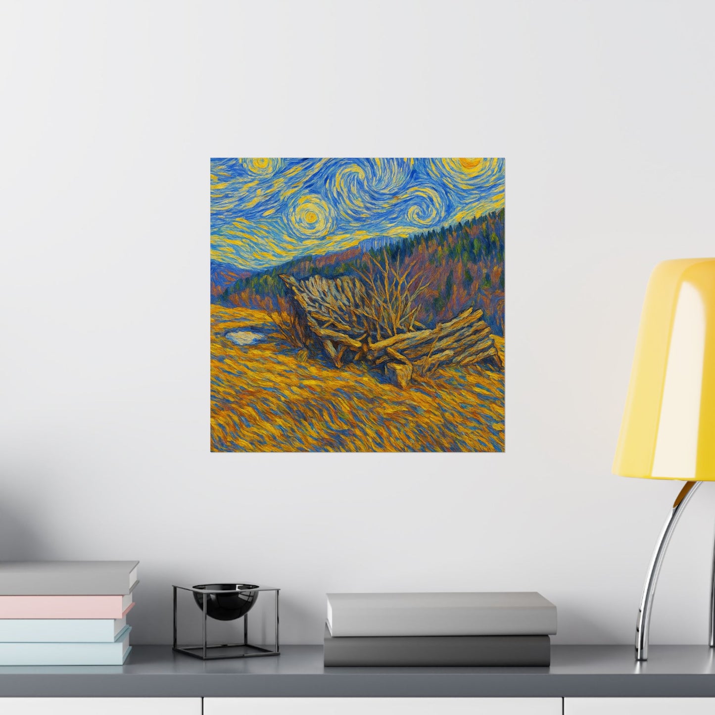 Matte Vertical Posters of Starry Night - Art Print for Home Decor, Wall Art, Gift for Art Lovers, Bacground for Celebrations - TRV