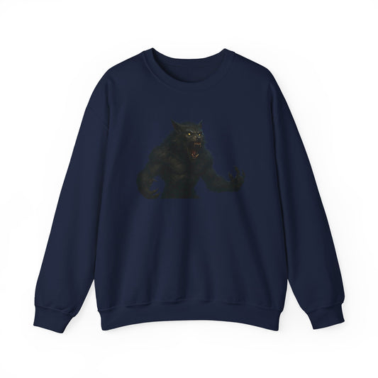 Fierce Werewolf Graphic Sweatshirt, Cozy Unisex Crewneck, Perfect for Casual Outfits, Halloween Apparel, Everyday Wear