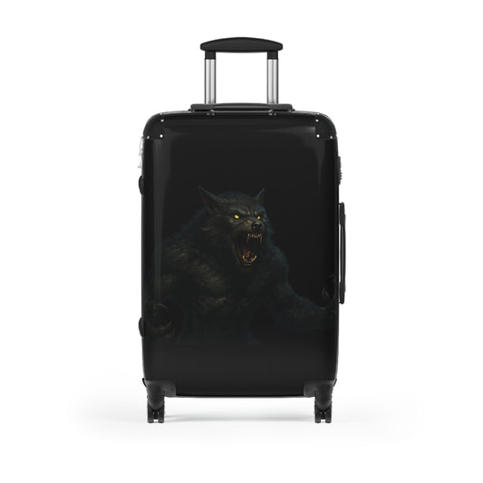 Fierce Werewolf Suitcase, Travel Luggage, Halloween Travel, Unique Carry-On, Adventure Gear, Gift for Travelers, Fantasy Travel - TRV
