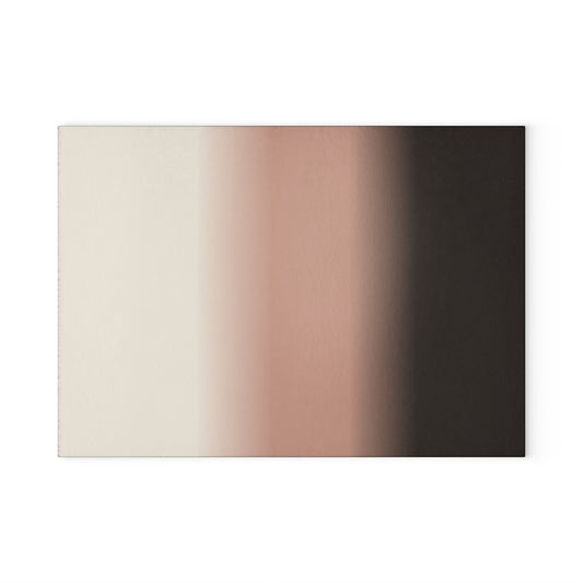 Neutral Gradient Glass Cutting Board | Modern Ombre Kitchen Decor
