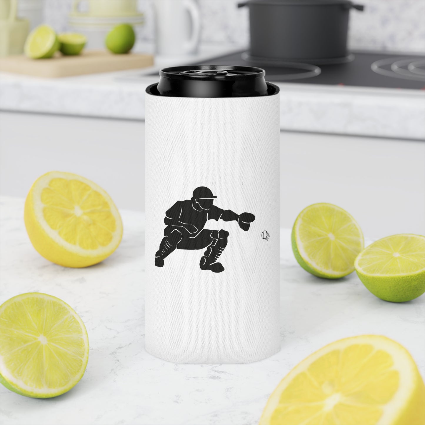 Baseball Catcher Can Cooler - Baseball Love, Game Day Drink Cooler, Sports Fan Gift, Tailgate Essential, Team Spirit Party Favor
