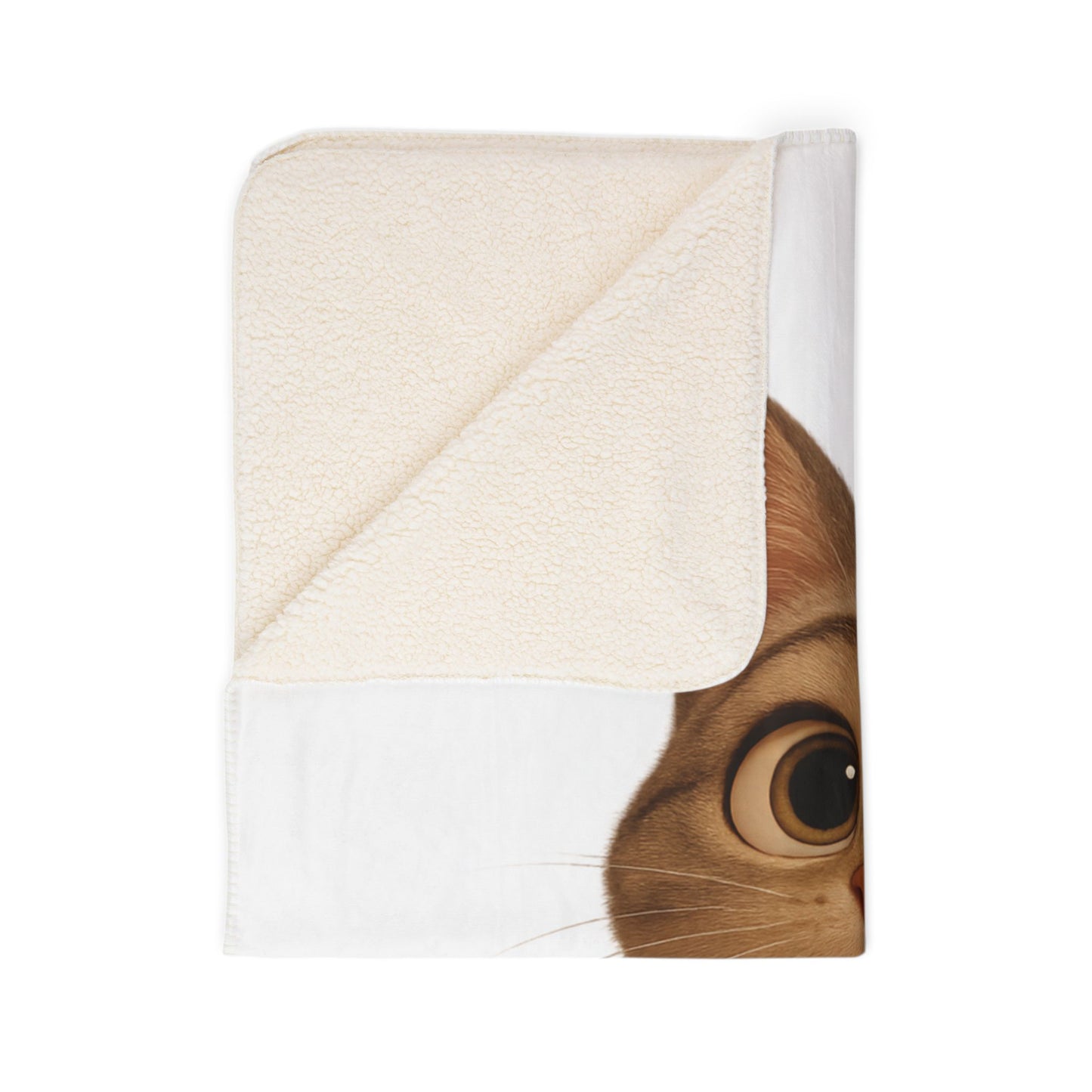 Cozy Cat Fleece Sherpa Blanket, Cute Pet Decor, Cat Lover Gift, Warm Throw Blanket, Home Essentials, Animal Lover Blanket - TRV