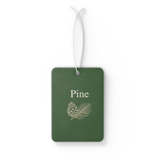 Pine Pinecone Car Air Freshener | Green Botanical Scented Tag - TRV