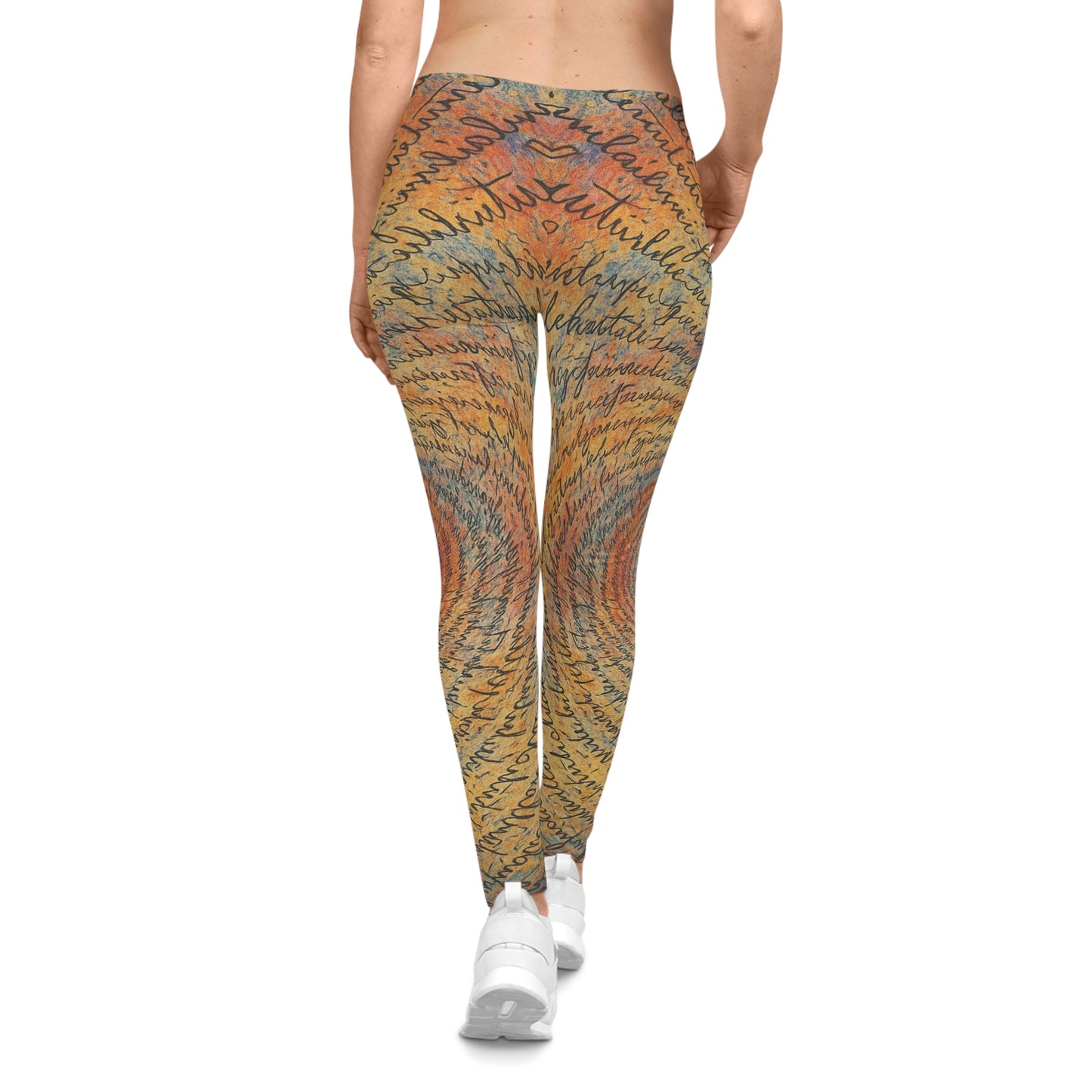 Colorful Spiral Print Yoga Leggings, Trendy Activewear for Women, Perfect for Fitness, Fashion, and Everyday Wear - TRV