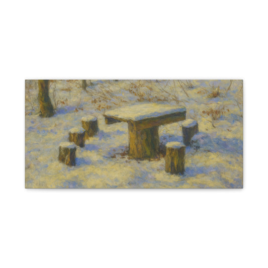 Matte Canvas Wall Art, Rustic Outdoor Scene, Nature Decor, Home Wall Décor, Cozy Cabin Vibe, Perfect for Gift Giving - TRV