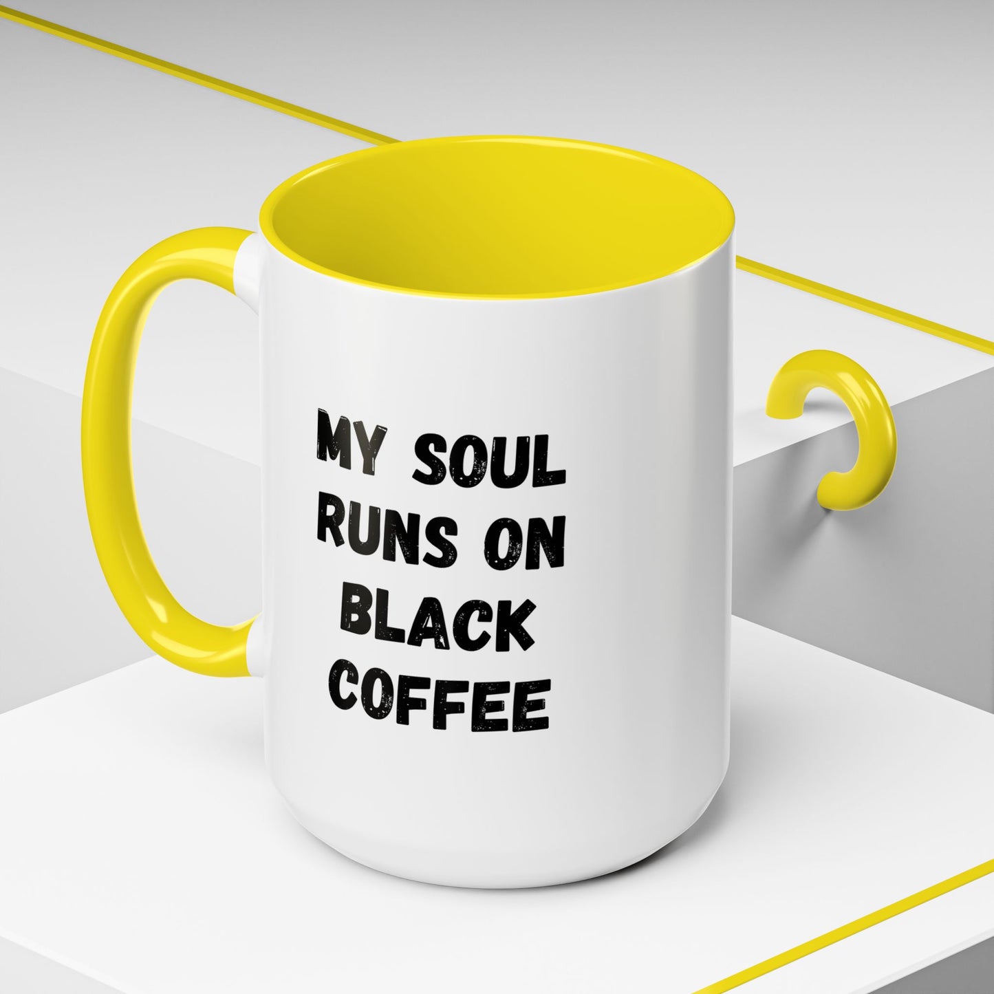 Funny Coffee Mug - My Soul Runs on Black Coffee | Perfect Gift for Coffee Lovers, Office Mugs, Tea, Barista, Halloween