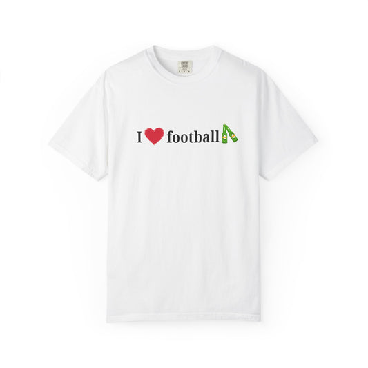 Unisex Football Love Tee - Casual Cotton T-Shirt, Gift for Sports Fans, Comfortable Daily Wear, Perfect for Game Days, Fun Summer Outfits - TRV