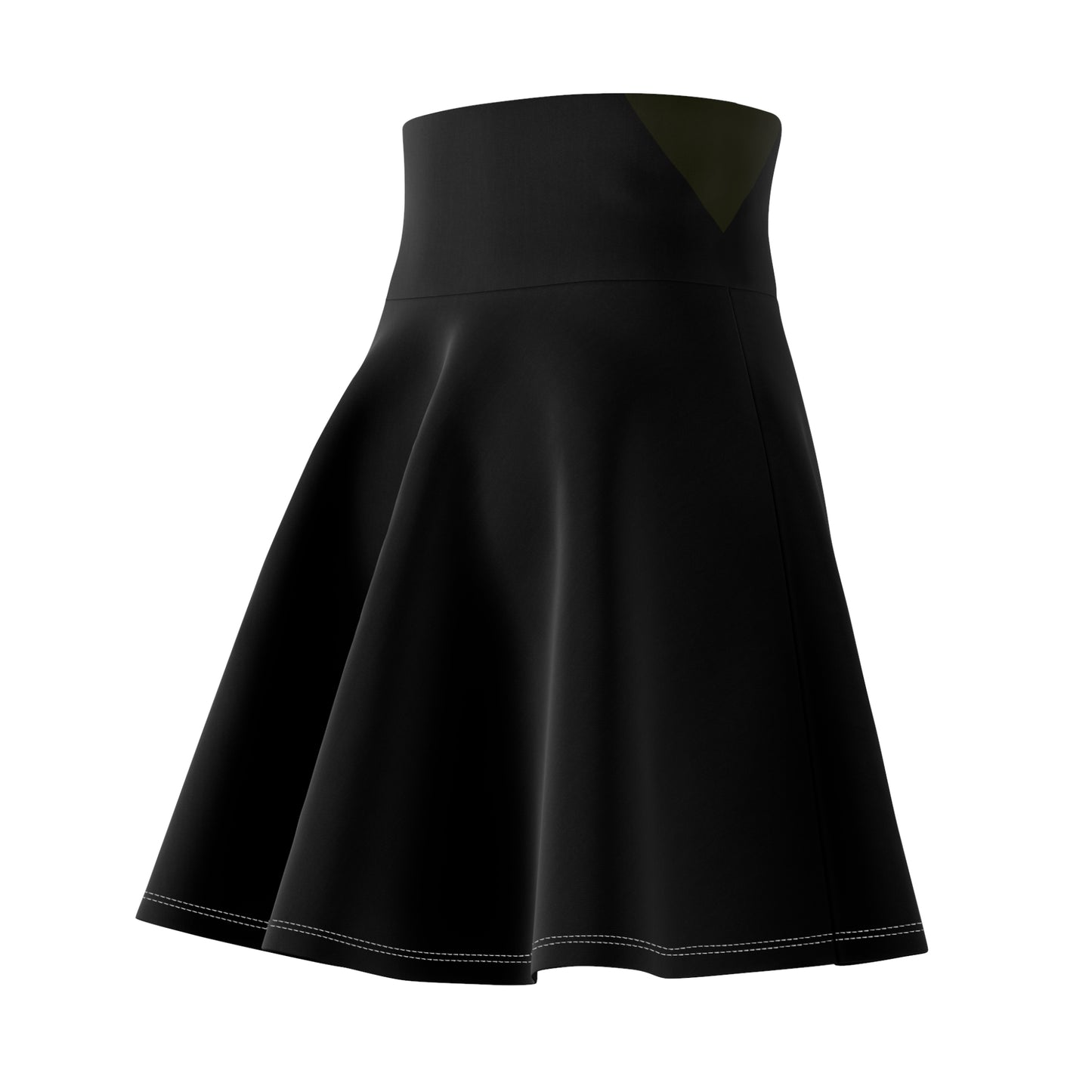 Chic Women's Skater Skirt, Stylish Summer Skirt, Casual Skirt, Everyday Wear, Black AOP Skirt for Parties - TRV