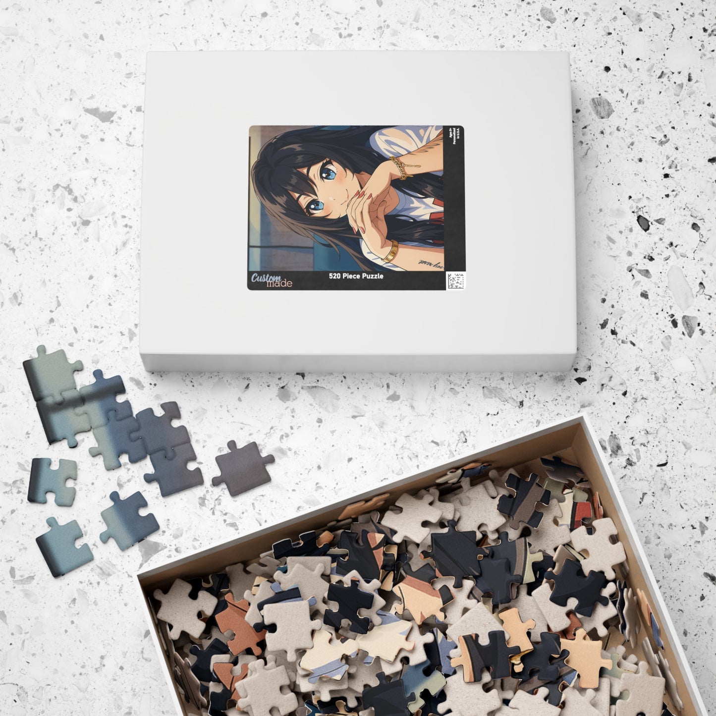 Anime Girl Portrait Puzzle | 520-Piece Jigsaw Puzzle - TRV