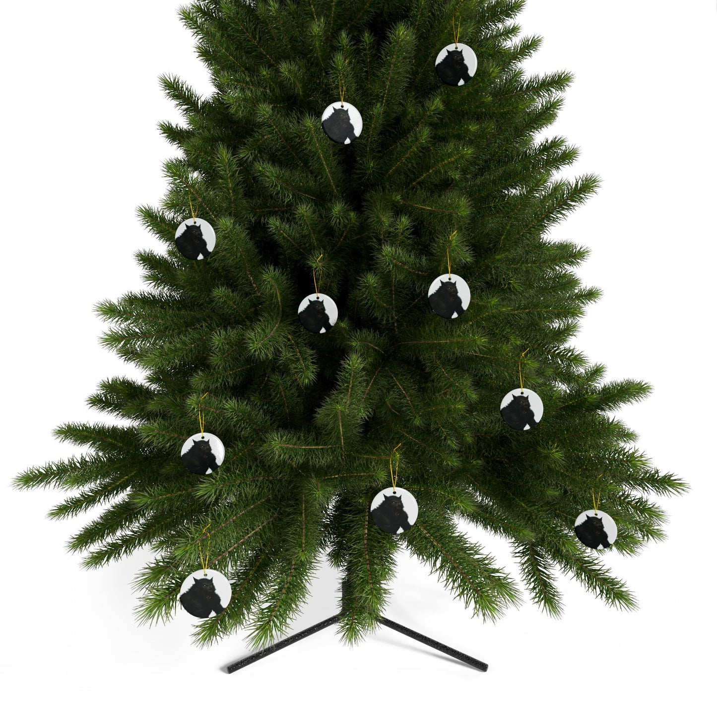 Ceramic Ornament - Fierce Werewolf Design, Perfect for Halloween, Spooky Decor, Unique Gifts, 2-Side Print