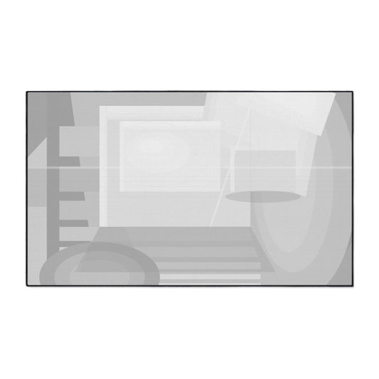 Abstract heavy duty floor mat for home decor featuring bold, modern design in vibrant colors by Printify