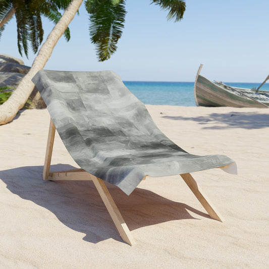 Stylish Grey Beach Towel, Soft Summer Blanket, Outdoor Pool Towel, Modern Beach Accessories, Perfect Gift for Beach Lovers