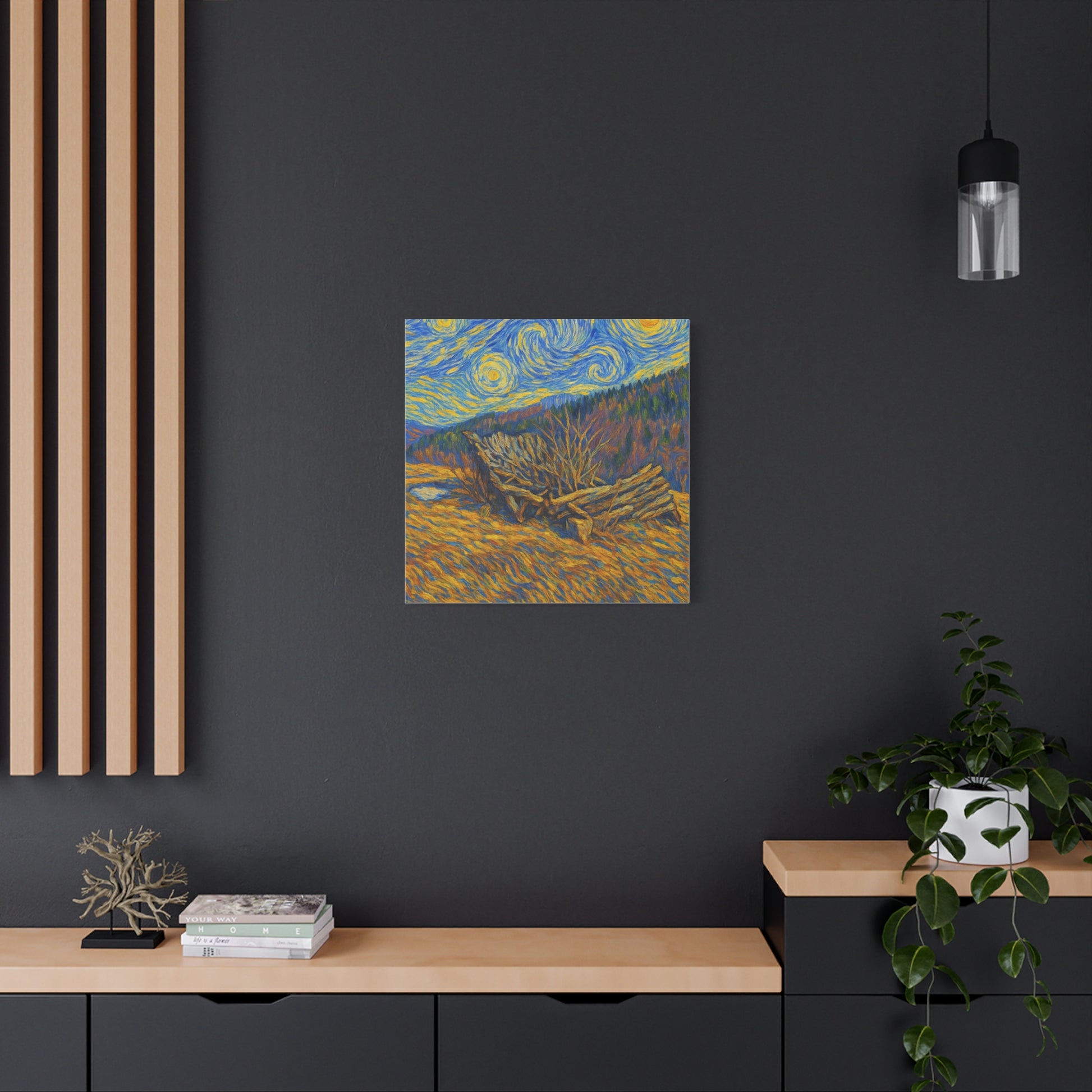 Artistic Van Gogh Style Canvas Wall Art, Nature Inspired Decor, Home Aesthetic, Gift for Art Lovers, Gallery Wall Piece, Living Room Decor, [...] - TRV
