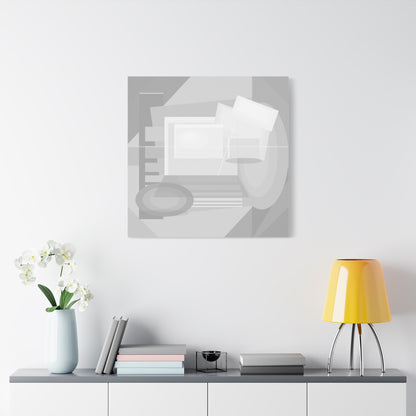 Abstract Geometric Collage Matte Canvas