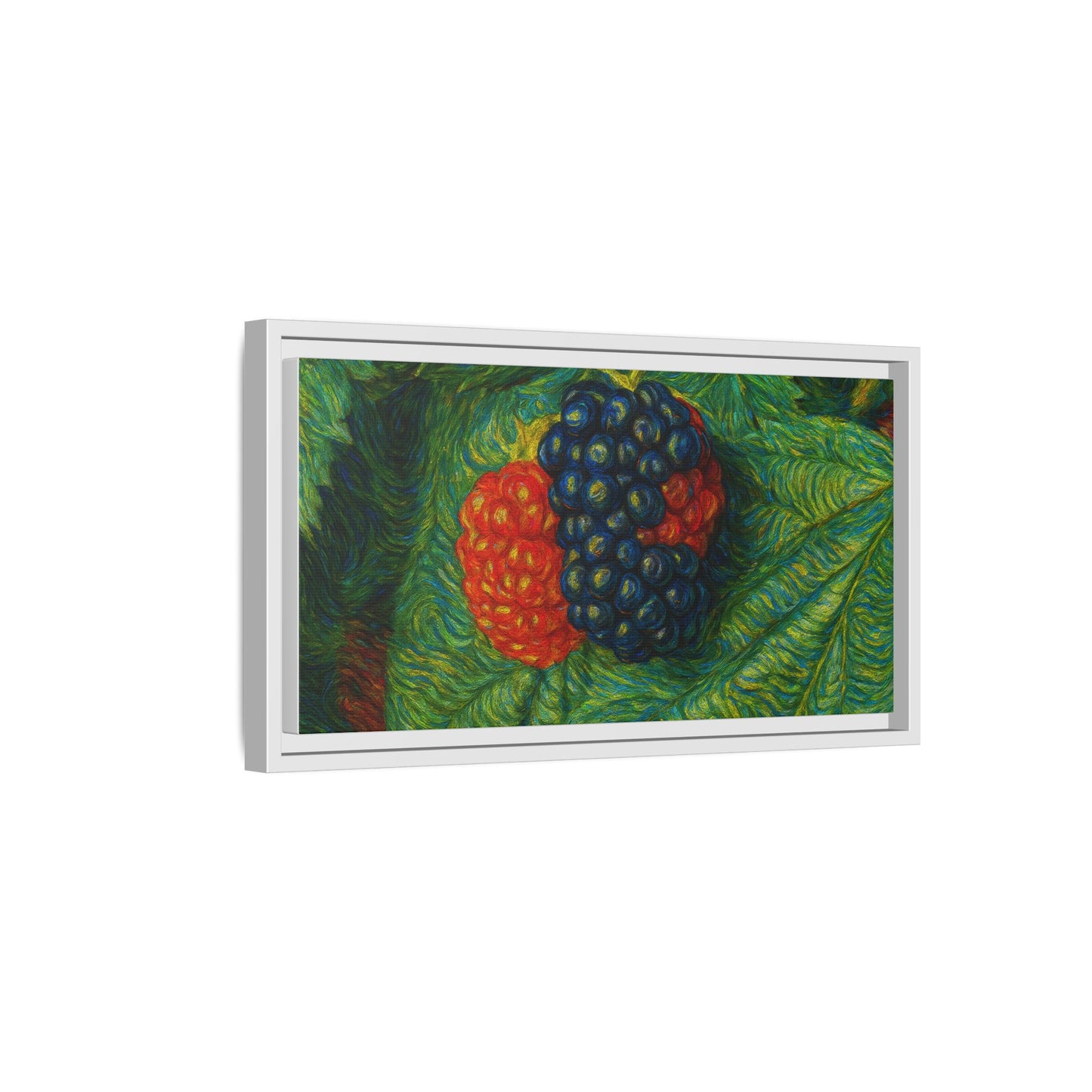 Van Gogh Style Blackberry Canvas Art, Framed Wall Decor, Botanical Print, Summer Home Decor, Gift for Garden Lovers - TRV