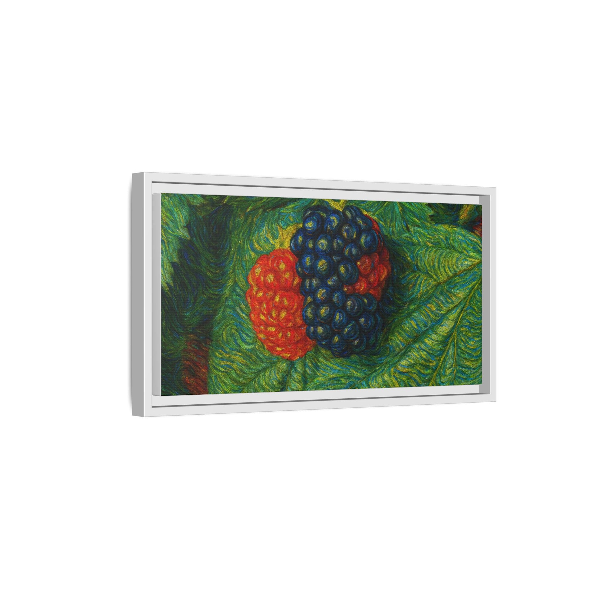 Van Gogh Style Blackberry Canvas Art, Framed Wall Decor, Botanical Print, Summer Home Decor, Gift for Garden Lovers - TRV
