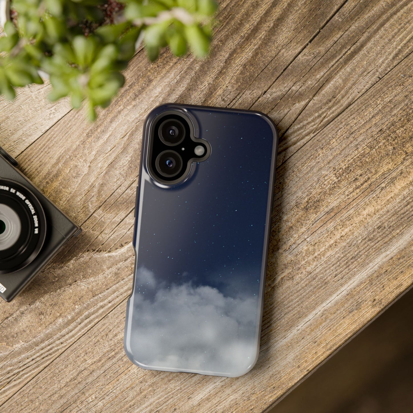 Night Sky Magnetic Impact-Resistant Phone Case — Foggy Cloud Design