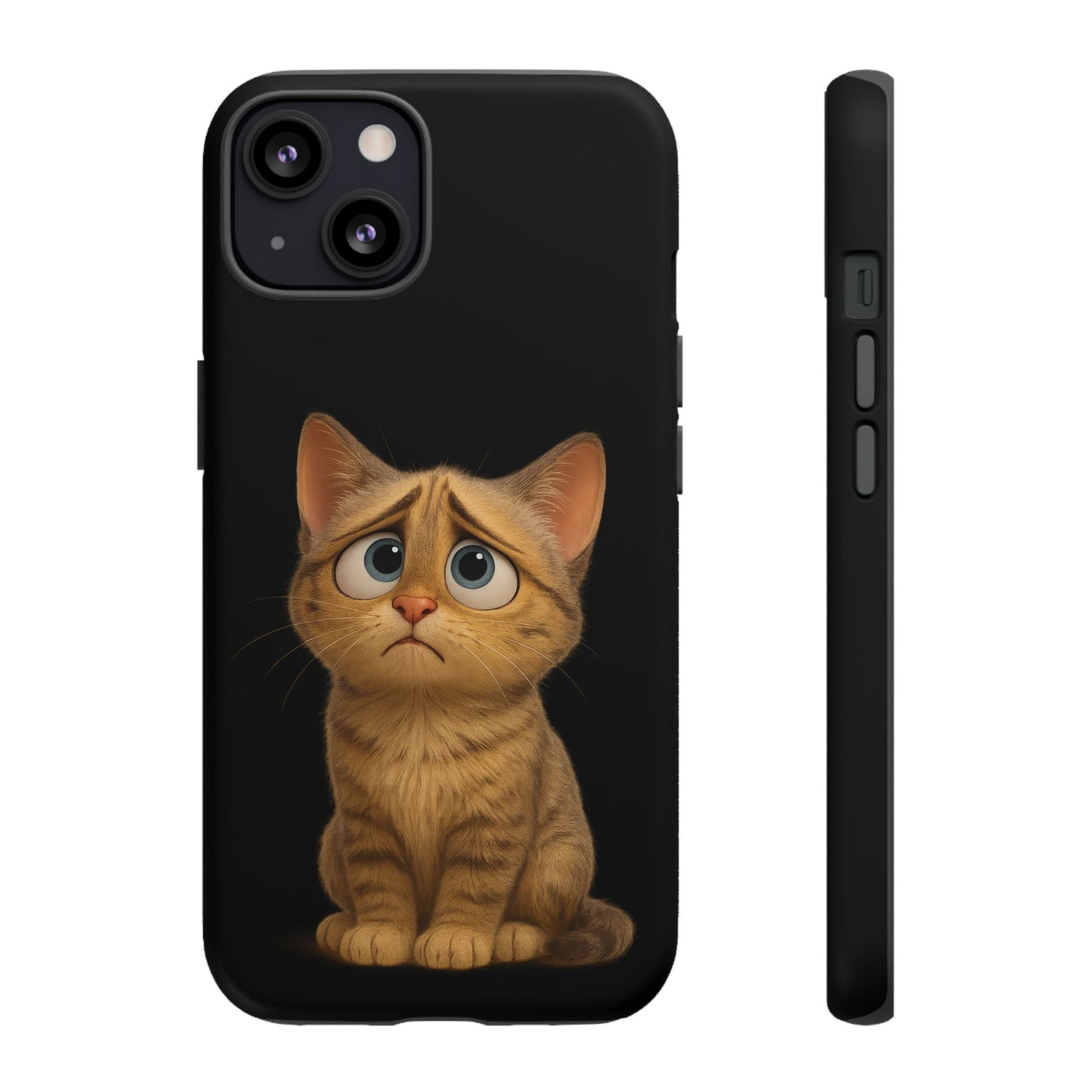 Cute Cat Phone Case, Adorable Kitty Cover, Pet Lover Gift, Unique Animal Design, Customizable Mobile Case - TRV