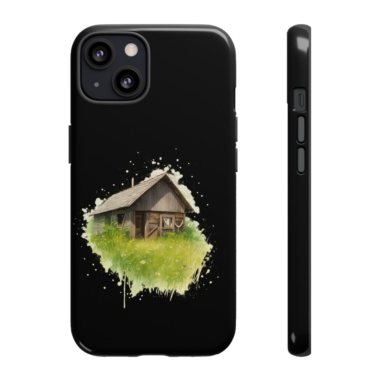 Rustic Farmhouse Phone Case, Cute Cottage Design, Tough Cases for Nature Lovers, Eco-Friendly Gift, Customizable Tech Accessories - TRV