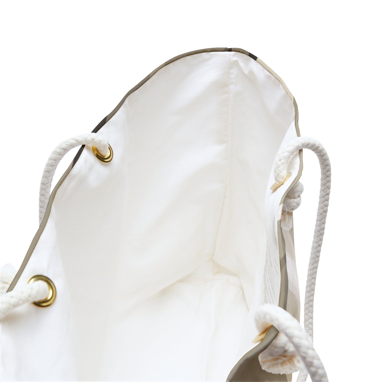 Neutral Abstract Geode Pattern Weekender Bag | Beige Stone Strata