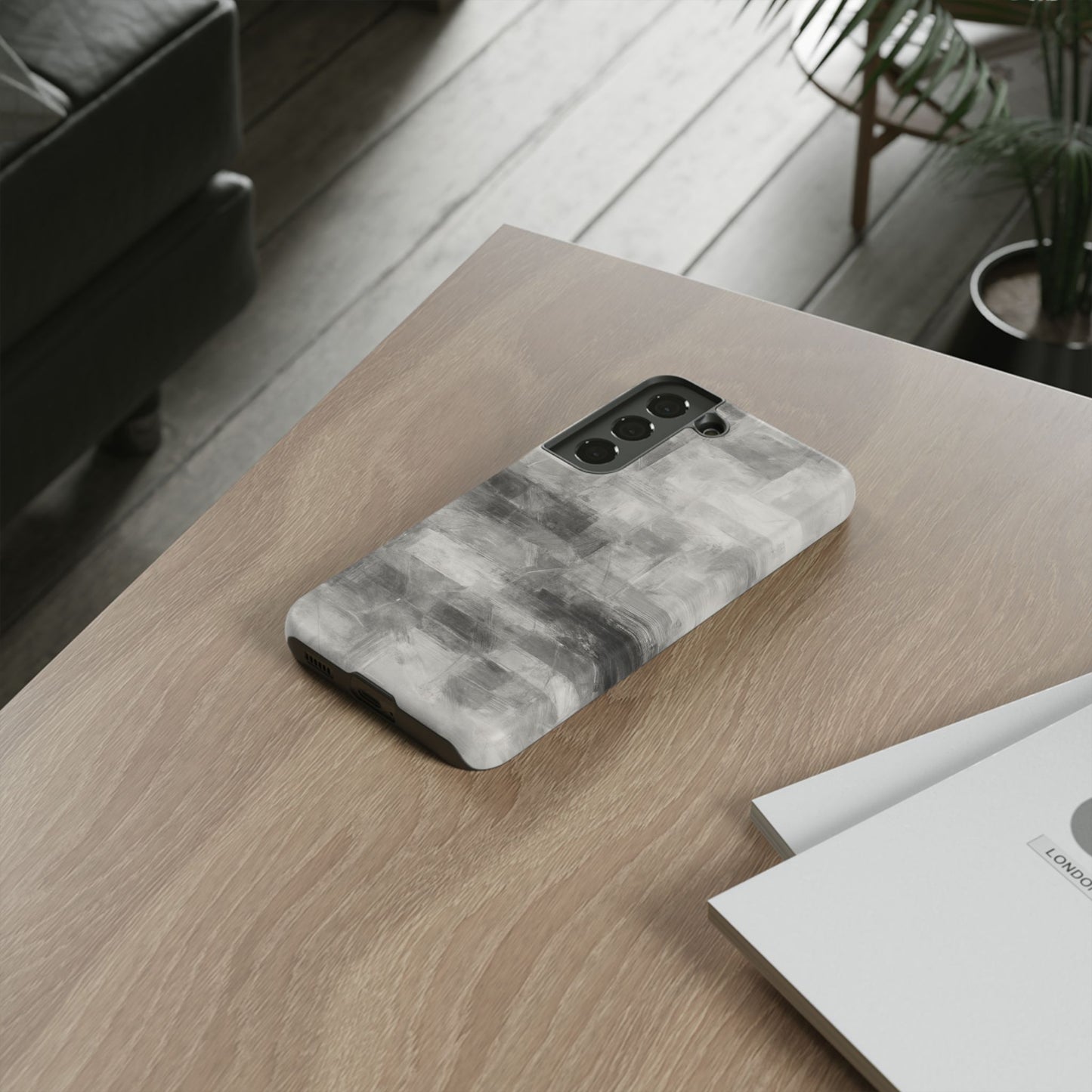 Stylish Phone Case for Tough Protection, Marble Grey Design, Customizable Gift for Her, Unisex Mobile Accessory, Birthday Present, [...] - TRV