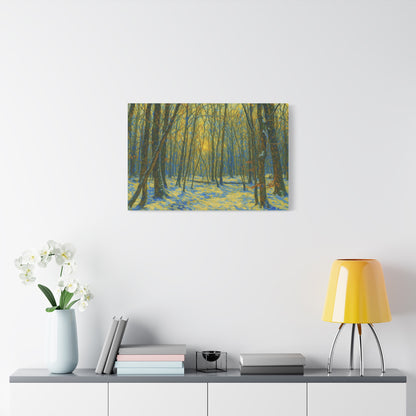 Forest Sunrise Canvas Print, Wall Art, Nature Photography, Home Decor, Gift for Nature Lovers, Landscape Artwork - TRV