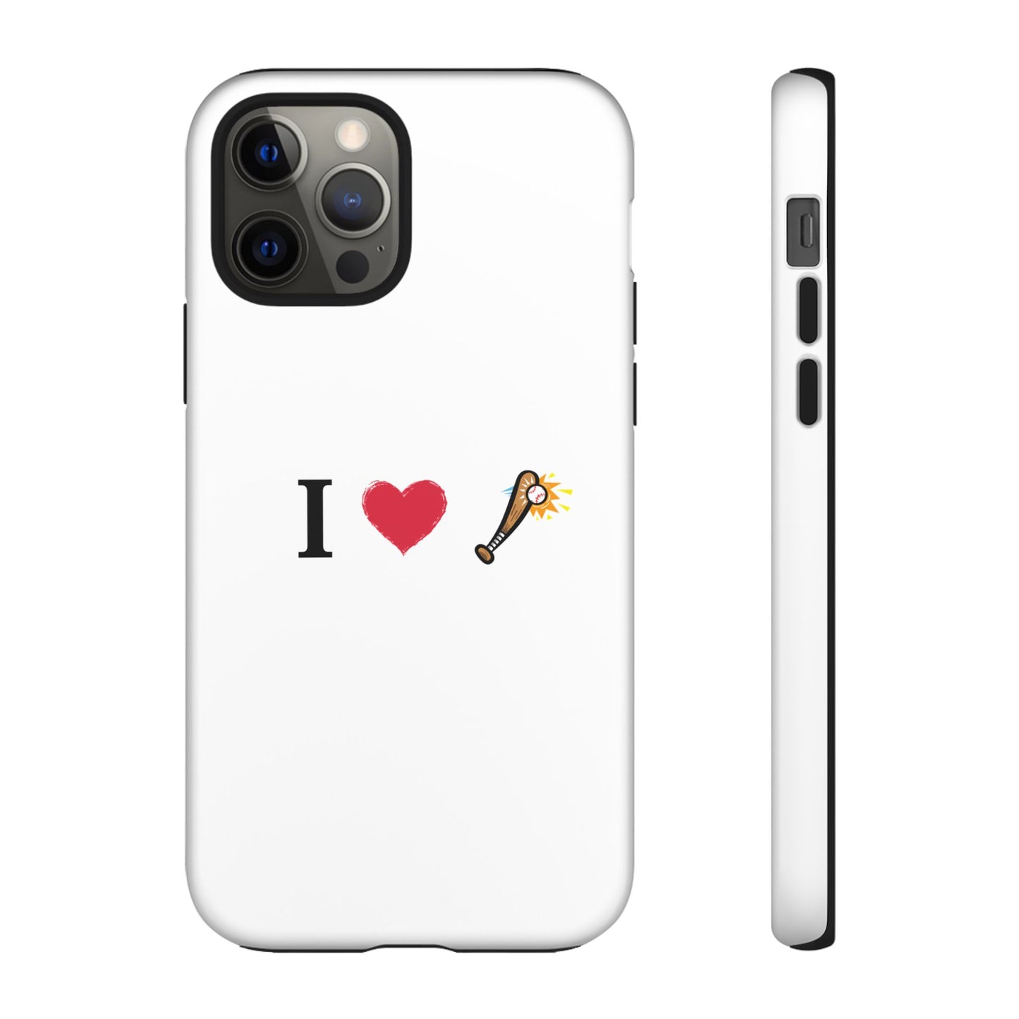 I Love Baseball Vibe Phone Case - Tough Cases for Sports Lovers, Gifts for Athletes, Fun Accessories, iPhone and Android Compatible - TRV