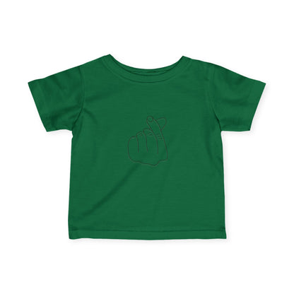 Cute Infant Tee with Love Hand Gesture Design