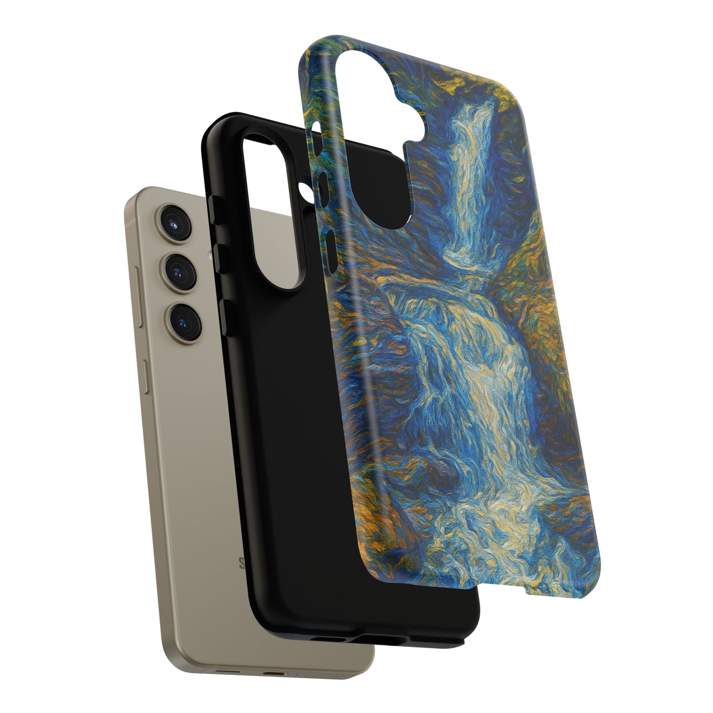 Artistic Phone Case - Waterfall Design, Unique Gift, Phone Accessory, Nature Lover, Original Artwork - TRV