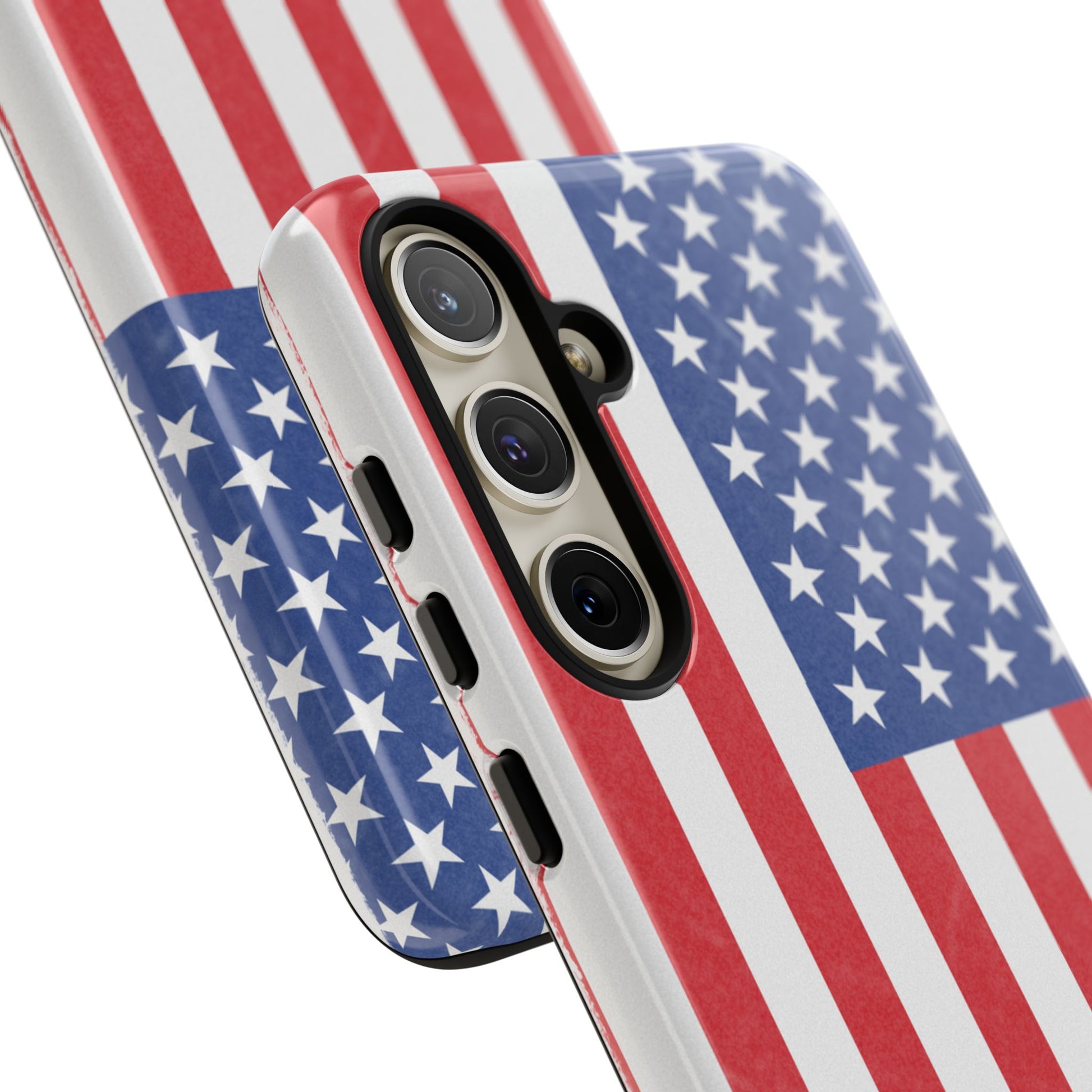 Patriotic Phone Case - Tough Cases for Veterans, USA Lovers, Independence Day, Memorial Day, Flag Design - TRV