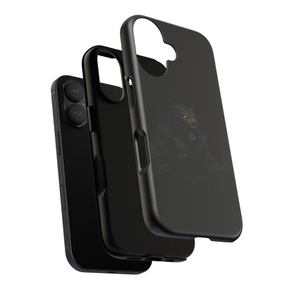 Werewolf Phone Case, Tough Cases, Black Panther Design, Gift for Animal Lovers, Phone Accessories, Fierce Phone Protection - TRV