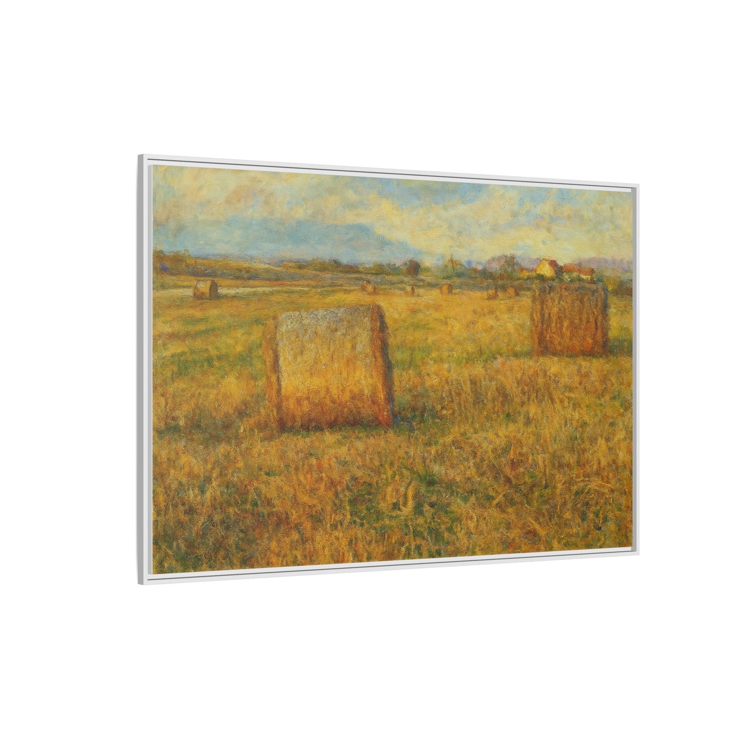 Framed Matte Canvas Wall Art - Rustic Farm Landscape, Country Decor, Home Gallery, Gift for Nature Lovers, Housewarming Decor - TRV