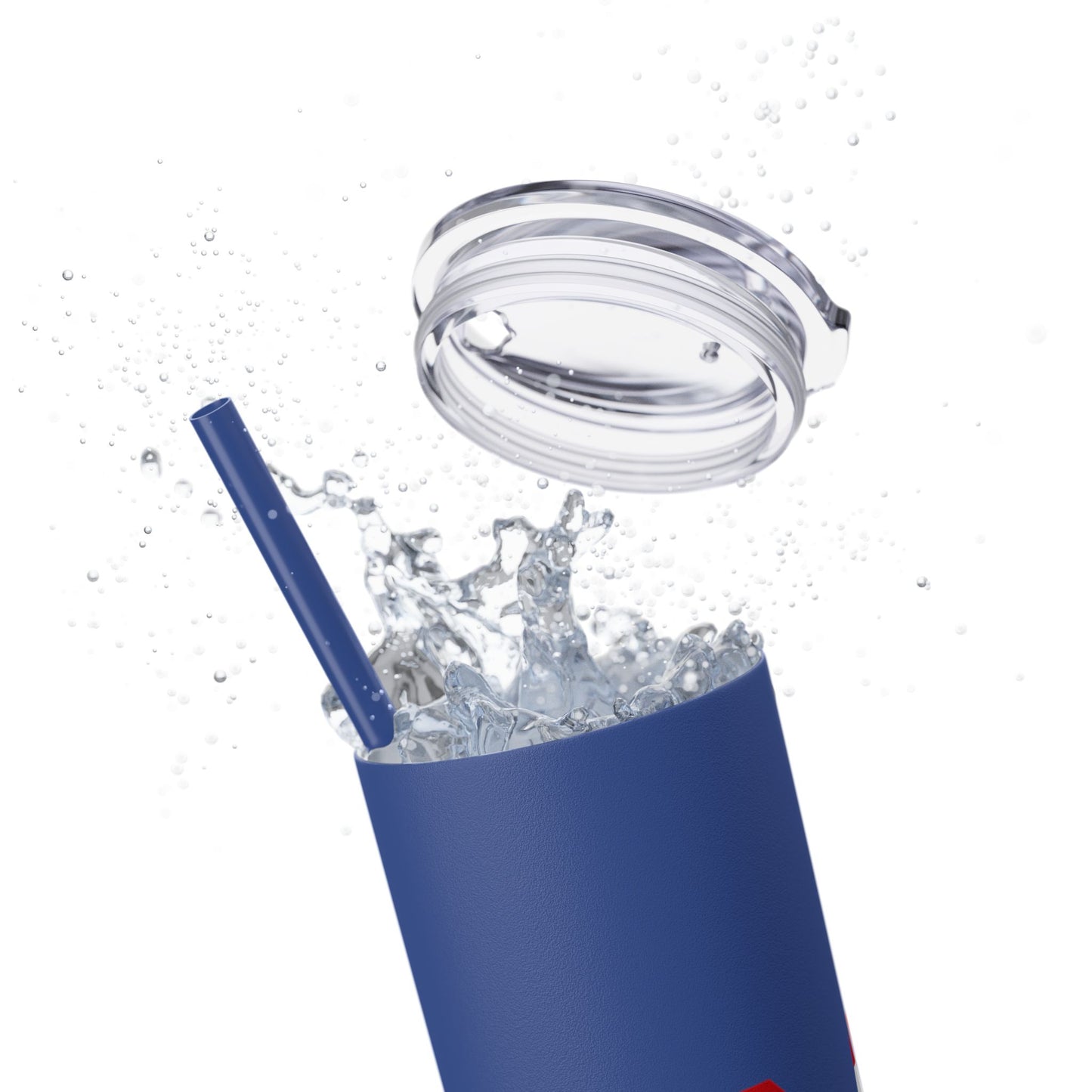 Skinny Tumbler — USA Flag 20oz Straw Tumbler (Patriotic Travel Cup)