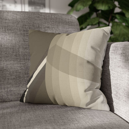 Abstract Neutral Leaf Artwork Pillowcase | Square Pillowcase